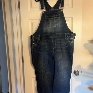 Dark Wash Overalls